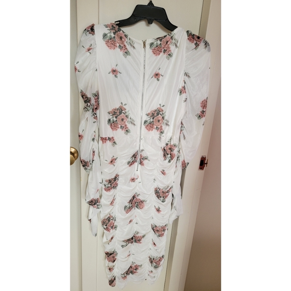 Fashion Nova Floral Mesh Midi Dress - Picture 3 of 4